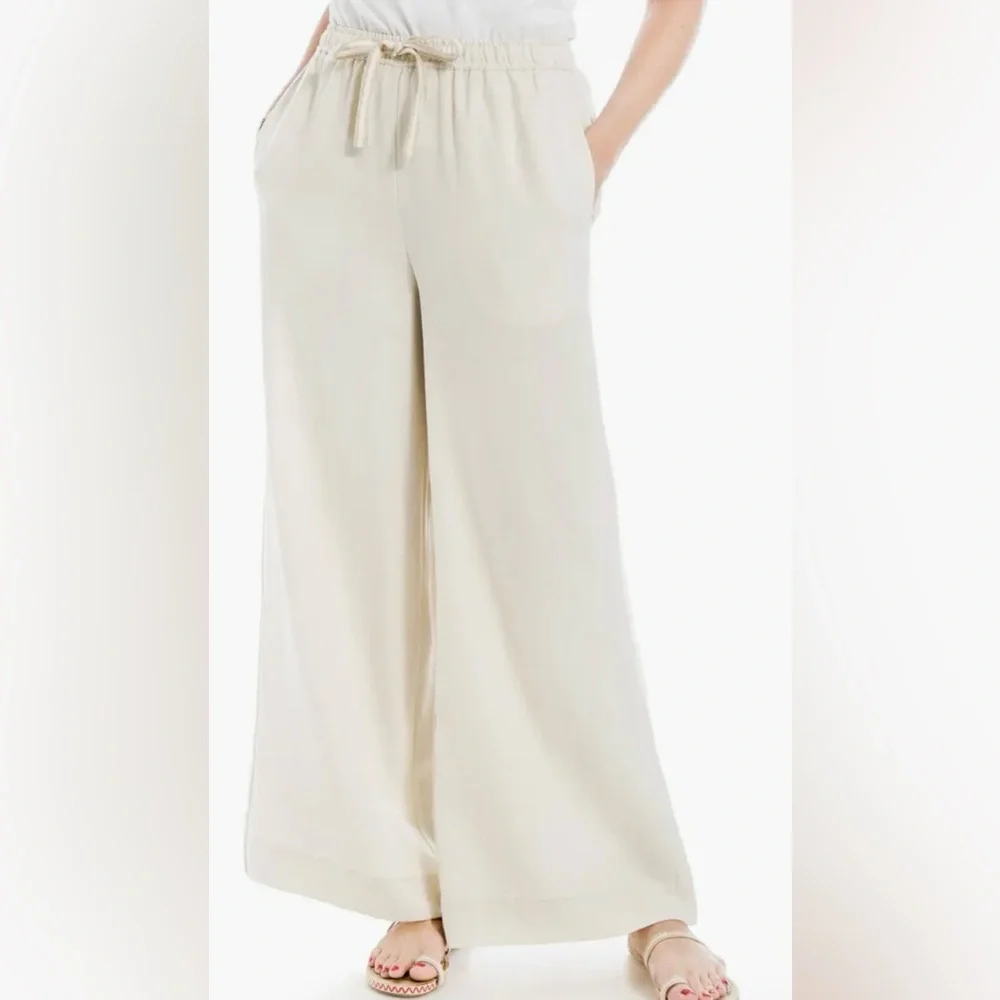 Max Studio Linen Blend Wide Leg Pants - Picture 5 of 10